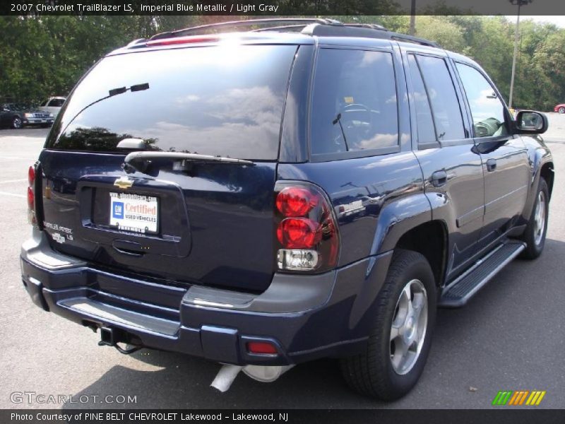 Imperial Blue Metallic / Light Gray 2007 Chevrolet TrailBlazer LS