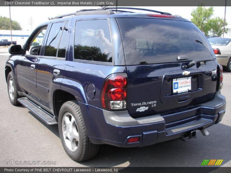Imperial Blue Metallic / Light Gray 2007 Chevrolet TrailBlazer LS