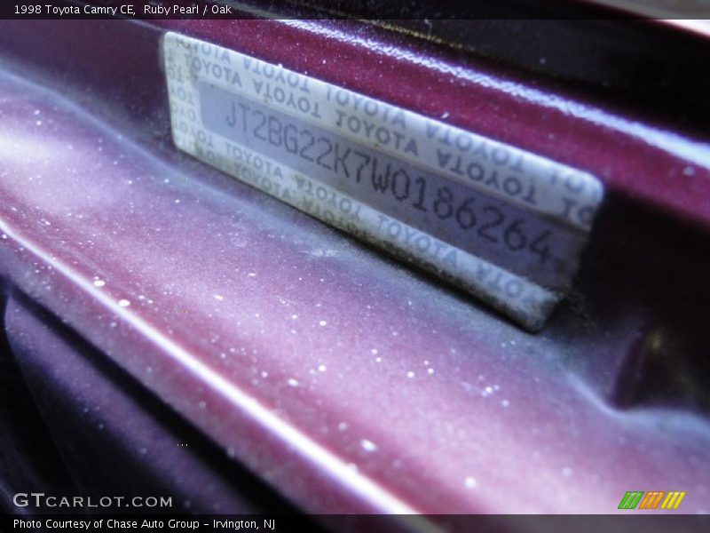 Ruby Pearl / Oak 1998 Toyota Camry CE