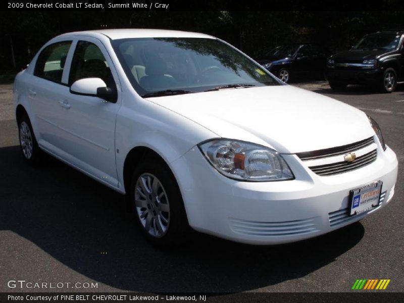 Summit White / Gray 2009 Chevrolet Cobalt LT Sedan
