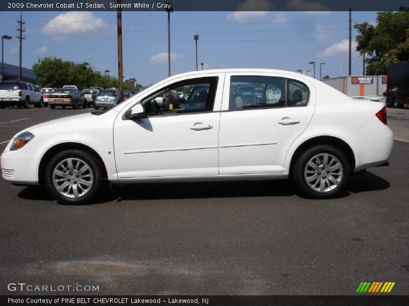 Summit White / Gray 2009 Chevrolet Cobalt LT Sedan