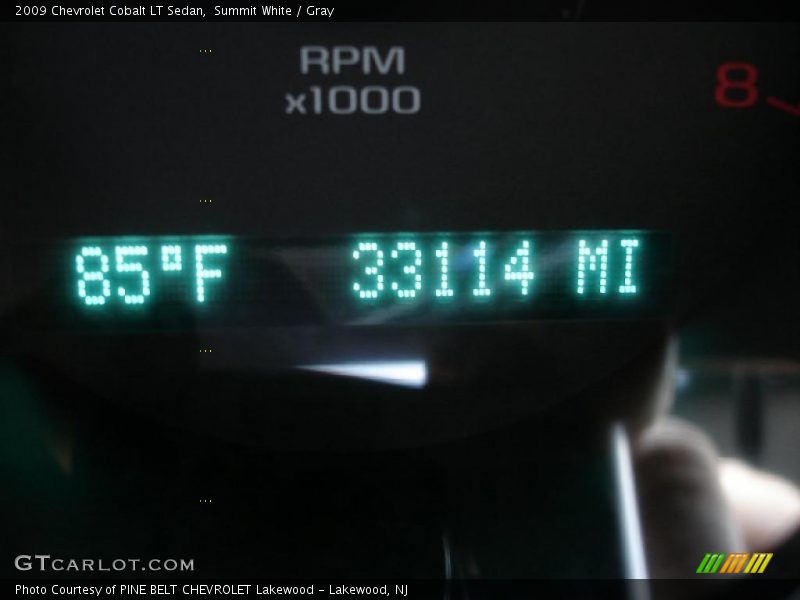 Summit White / Gray 2009 Chevrolet Cobalt LT Sedan