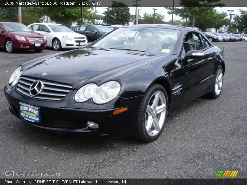 Black / Grey 2005 Mercedes-Benz SL 500 Roadster