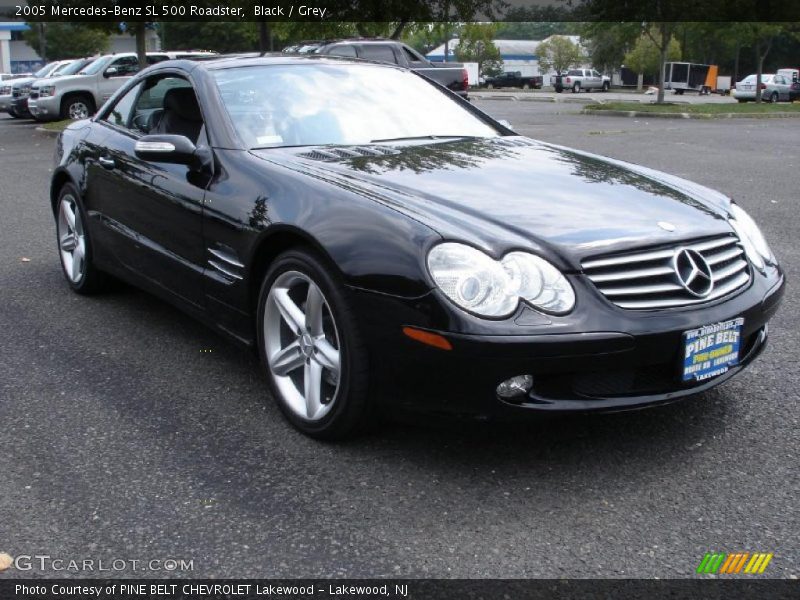 Black / Grey 2005 Mercedes-Benz SL 500 Roadster