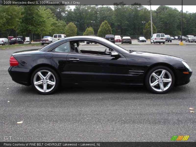 Black / Grey 2005 Mercedes-Benz SL 500 Roadster