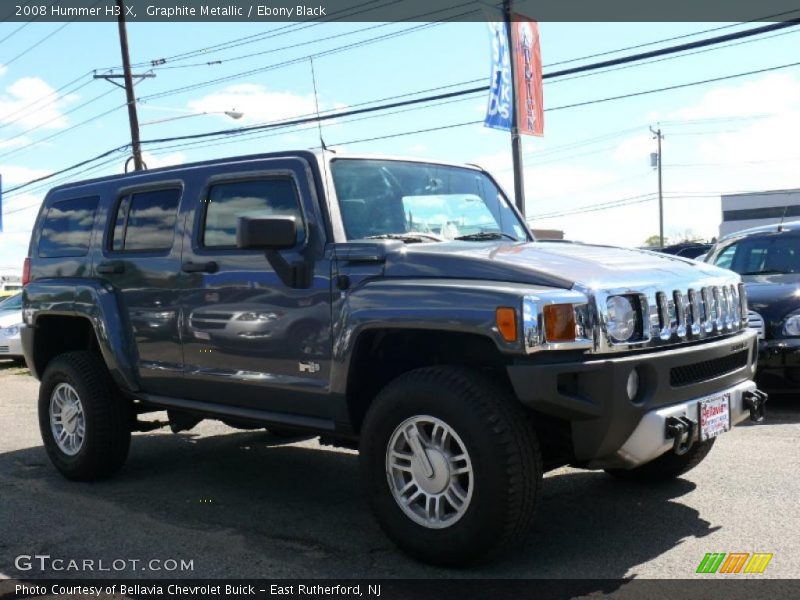 Graphite Metallic / Ebony Black 2008 Hummer H3 X