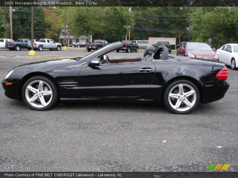 Black / Grey 2005 Mercedes-Benz SL 500 Roadster