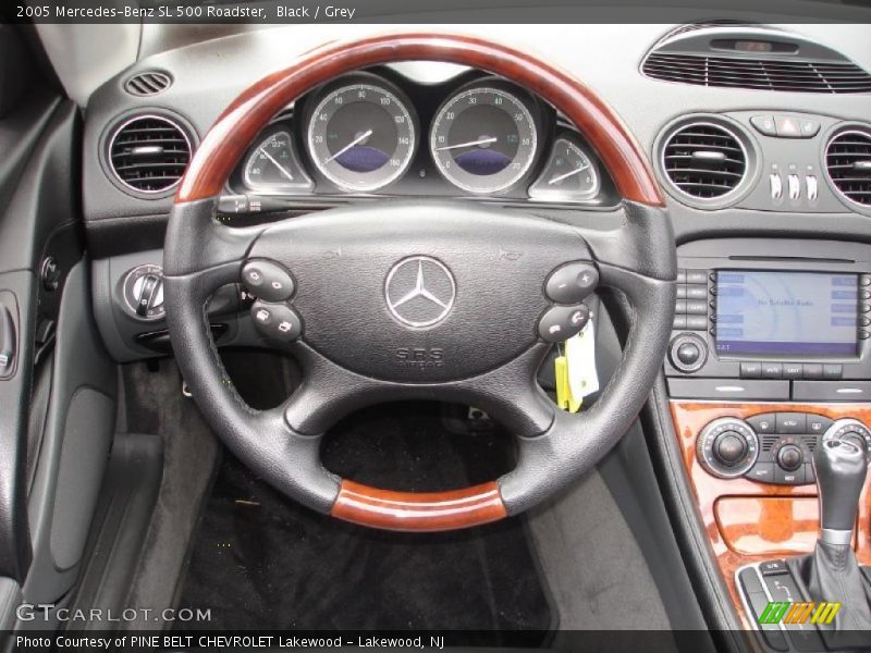 Black / Grey 2005 Mercedes-Benz SL 500 Roadster