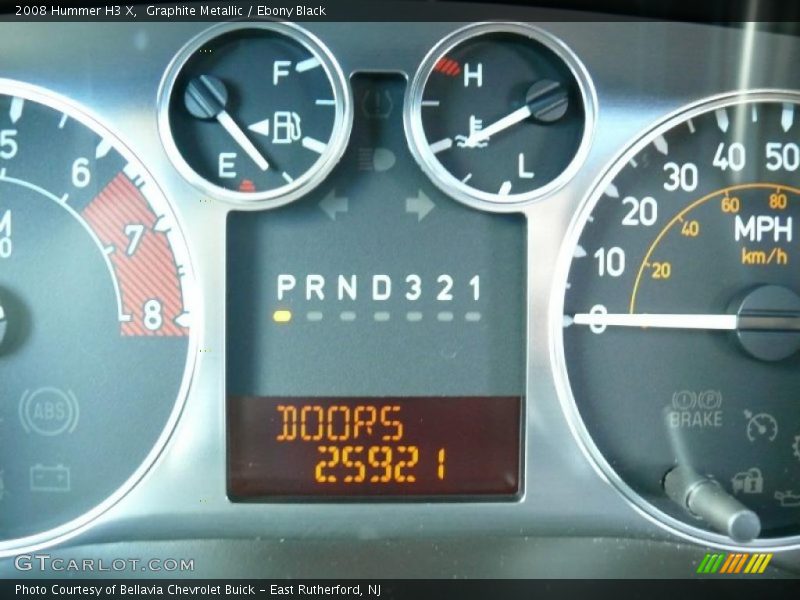 Graphite Metallic / Ebony Black 2008 Hummer H3 X