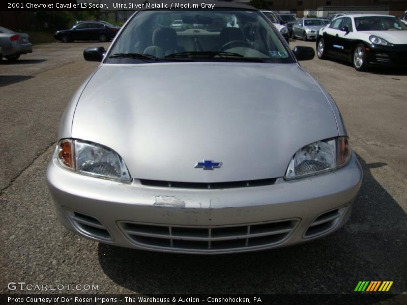 Ultra Silver Metallic / Medium Gray 2001 Chevrolet Cavalier LS Sedan