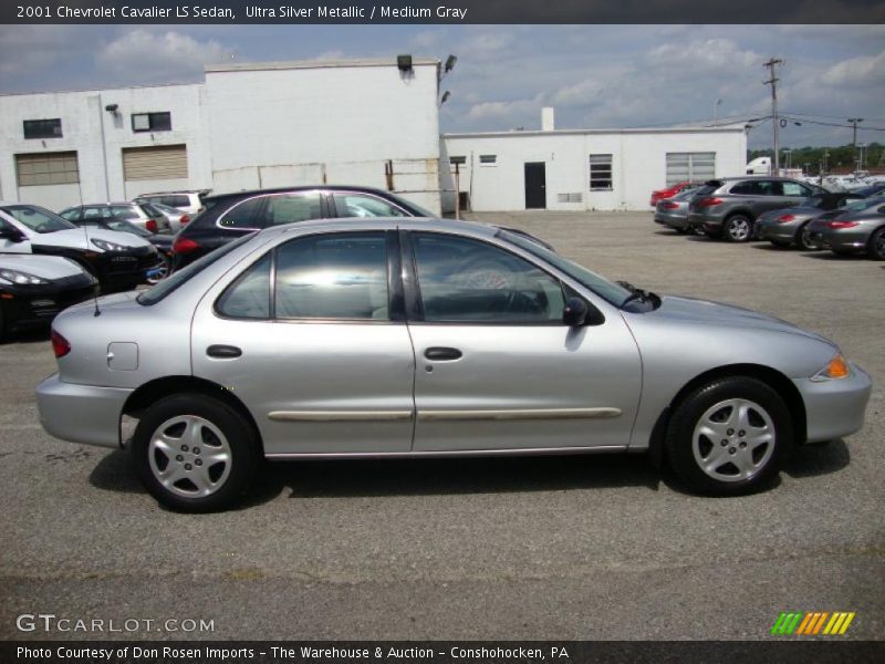 Ultra Silver Metallic / Medium Gray 2001 Chevrolet Cavalier LS Sedan