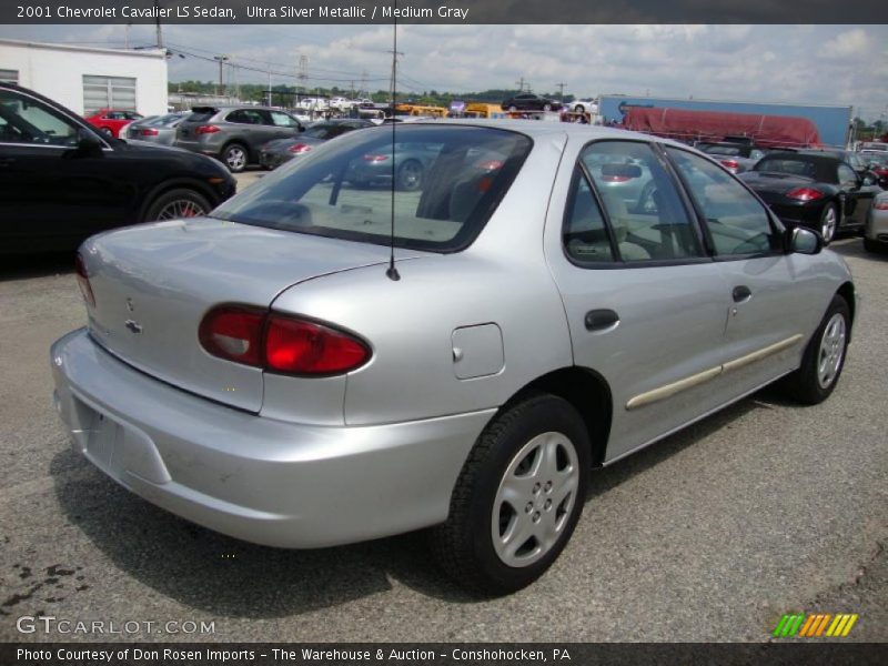 Ultra Silver Metallic / Medium Gray 2001 Chevrolet Cavalier LS Sedan
