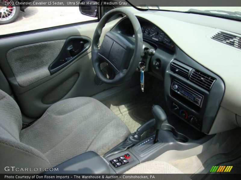 Ultra Silver Metallic / Medium Gray 2001 Chevrolet Cavalier LS Sedan