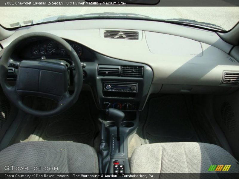 Ultra Silver Metallic / Medium Gray 2001 Chevrolet Cavalier LS Sedan