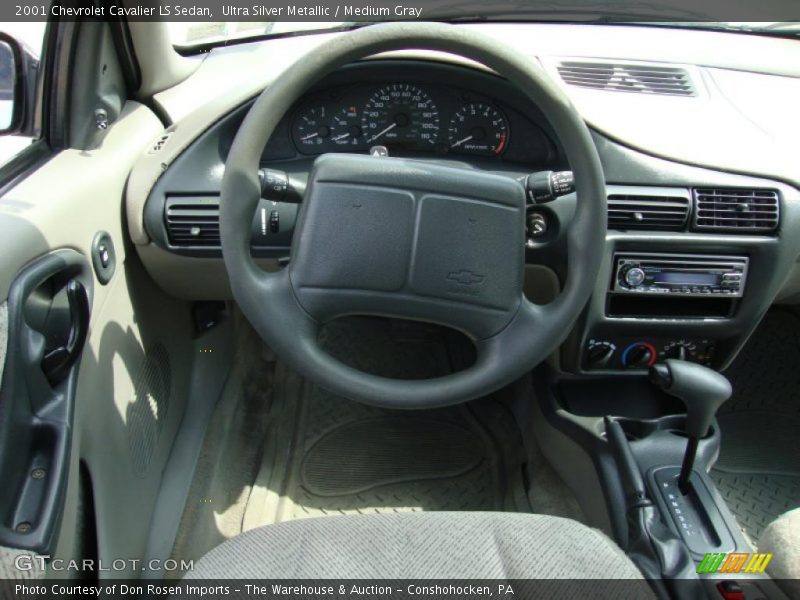 Ultra Silver Metallic / Medium Gray 2001 Chevrolet Cavalier LS Sedan
