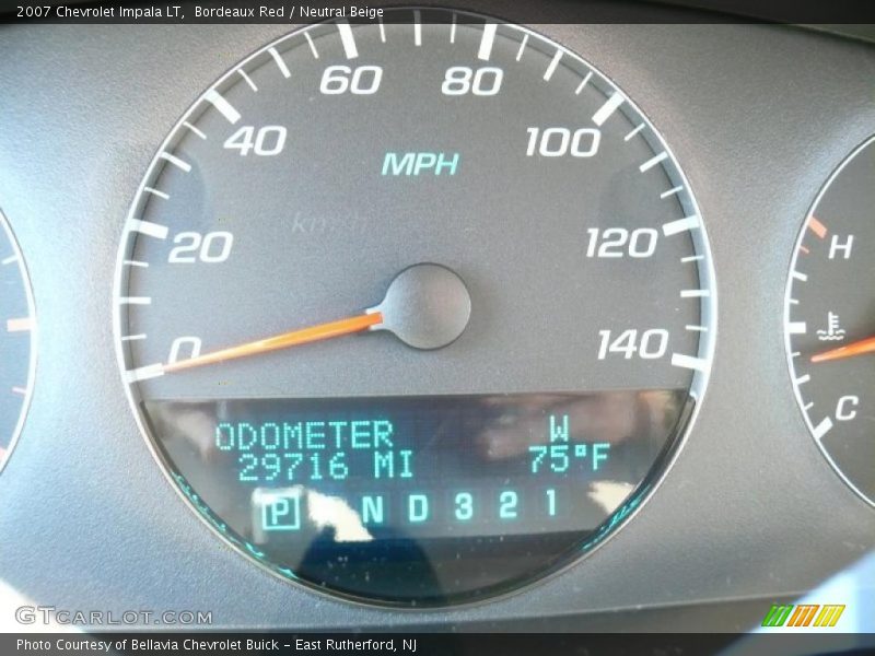 Bordeaux Red / Neutral Beige 2007 Chevrolet Impala LT