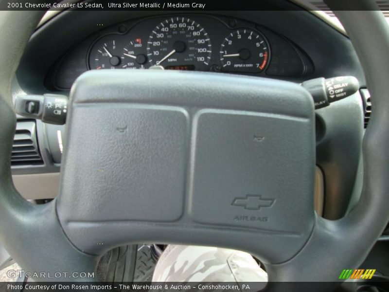 Ultra Silver Metallic / Medium Gray 2001 Chevrolet Cavalier LS Sedan