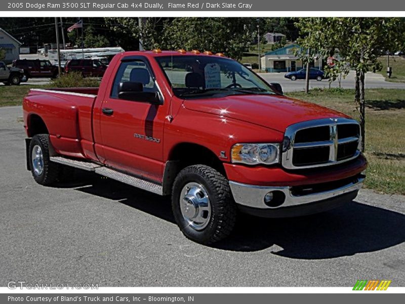 Flame Red / Dark Slate Gray 2005 Dodge Ram 3500 SLT Regular Cab 4x4 Dually