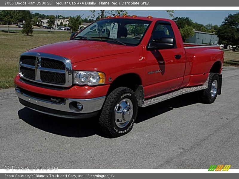 Flame Red / Dark Slate Gray 2005 Dodge Ram 3500 SLT Regular Cab 4x4 Dually