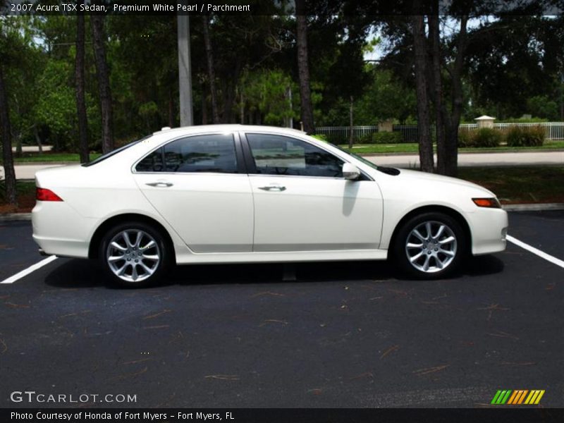 Premium White Pearl / Parchment 2007 Acura TSX Sedan
