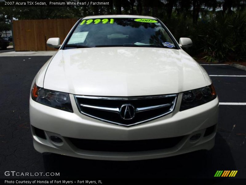 Premium White Pearl / Parchment 2007 Acura TSX Sedan