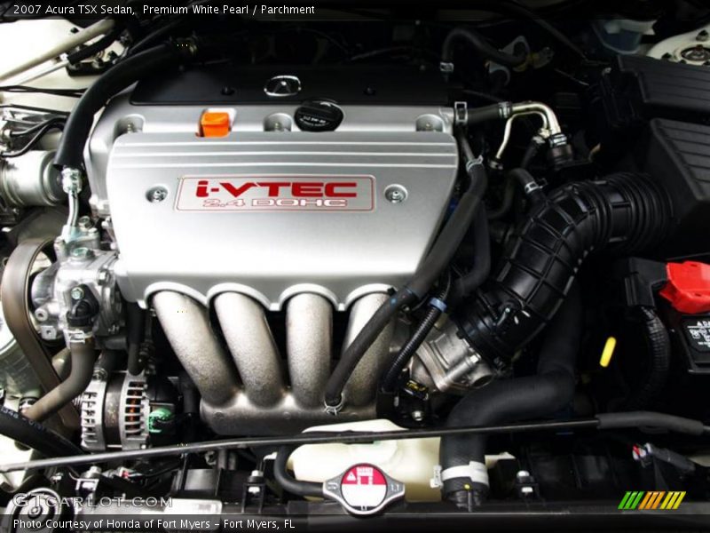 Premium White Pearl / Parchment 2007 Acura TSX Sedan