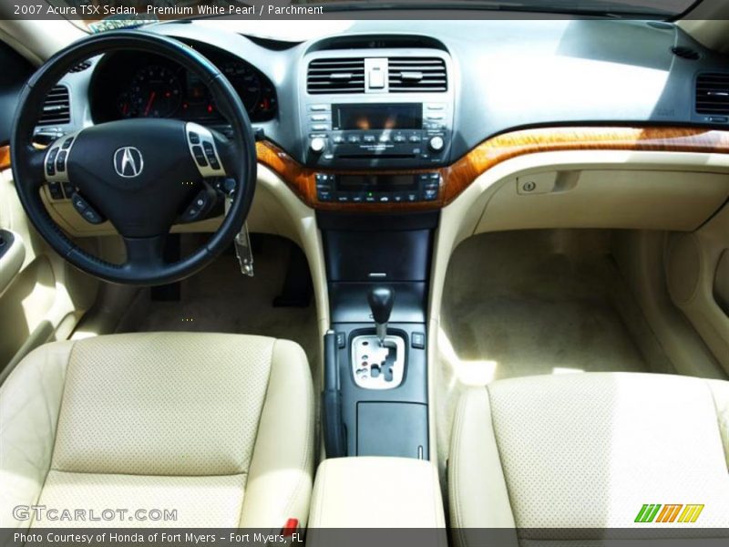 Premium White Pearl / Parchment 2007 Acura TSX Sedan
