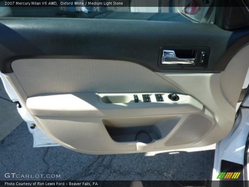 Oxford White / Medium Light Stone 2007 Mercury Milan V6 AWD