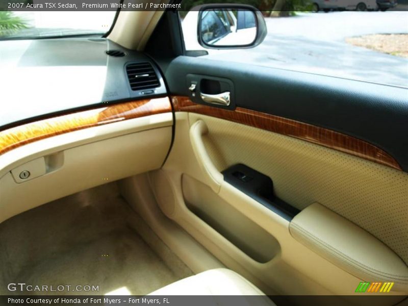 Premium White Pearl / Parchment 2007 Acura TSX Sedan
