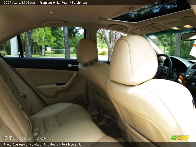 Premium White Pearl / Parchment 2007 Acura TSX Sedan