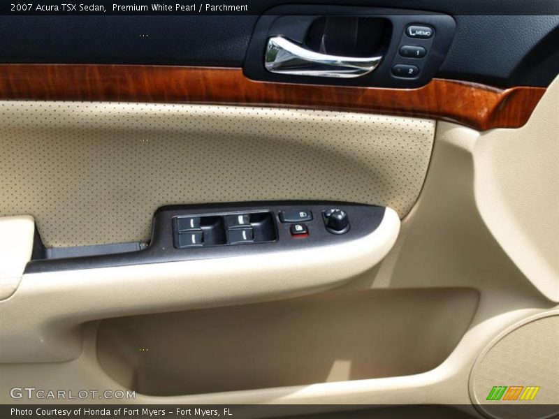 Premium White Pearl / Parchment 2007 Acura TSX Sedan