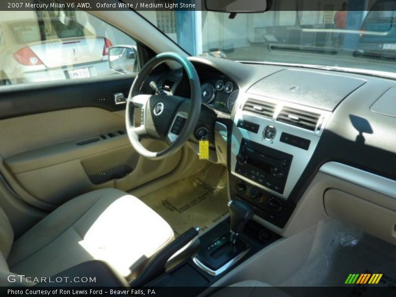 Oxford White / Medium Light Stone 2007 Mercury Milan V6 AWD