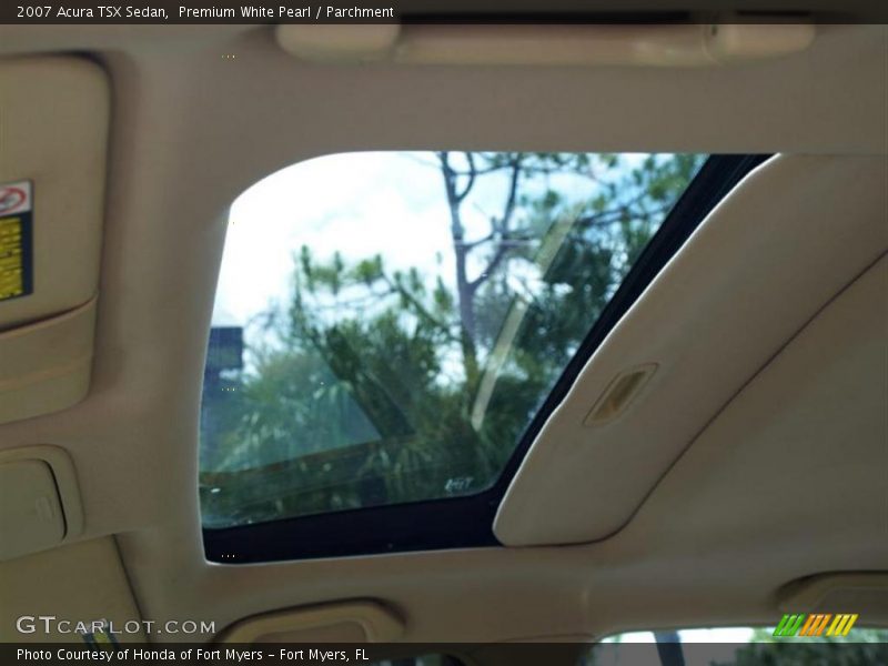 Premium White Pearl / Parchment 2007 Acura TSX Sedan