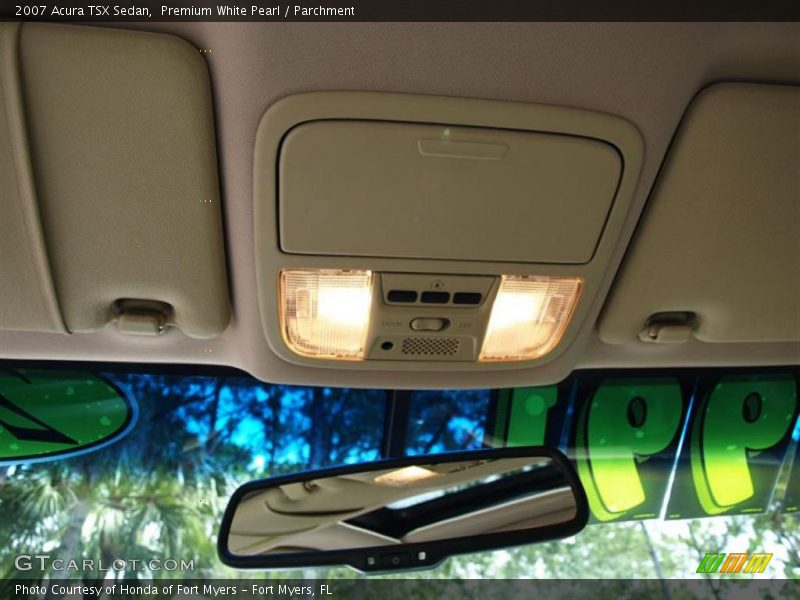 Premium White Pearl / Parchment 2007 Acura TSX Sedan
