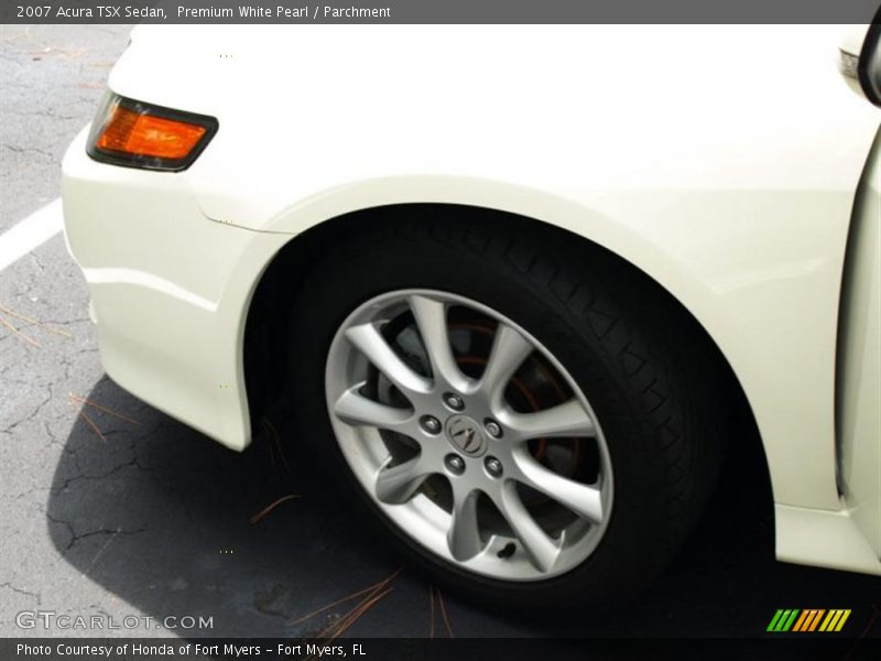 Premium White Pearl / Parchment 2007 Acura TSX Sedan