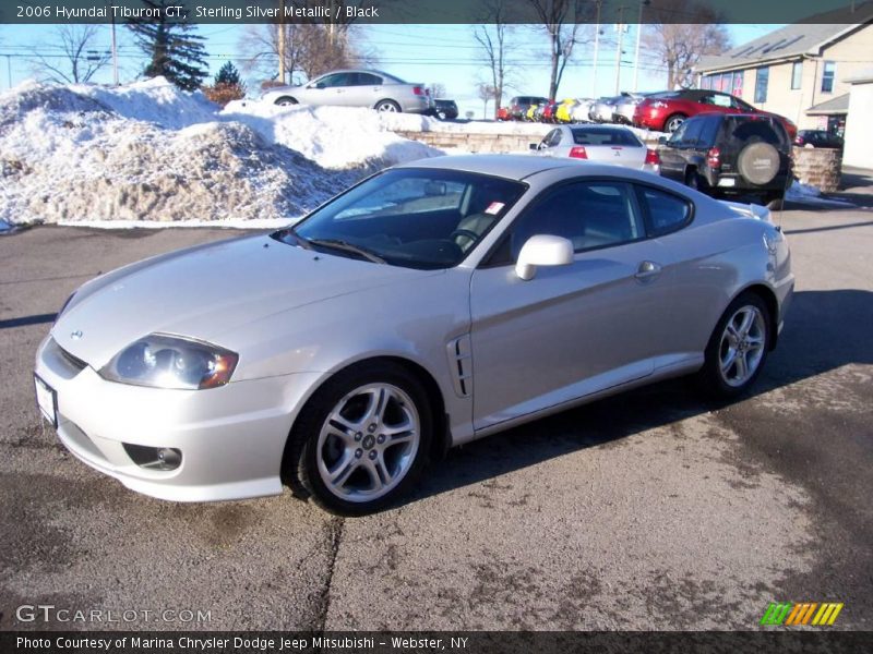 Sterling Silver Metallic / Black 2006 Hyundai Tiburon GT