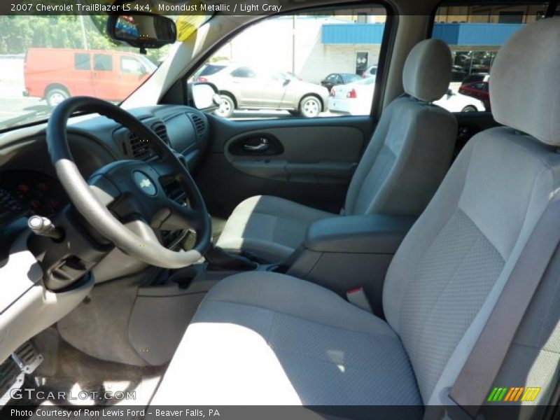 Moondust Metallic / Light Gray 2007 Chevrolet TrailBlazer LS 4x4