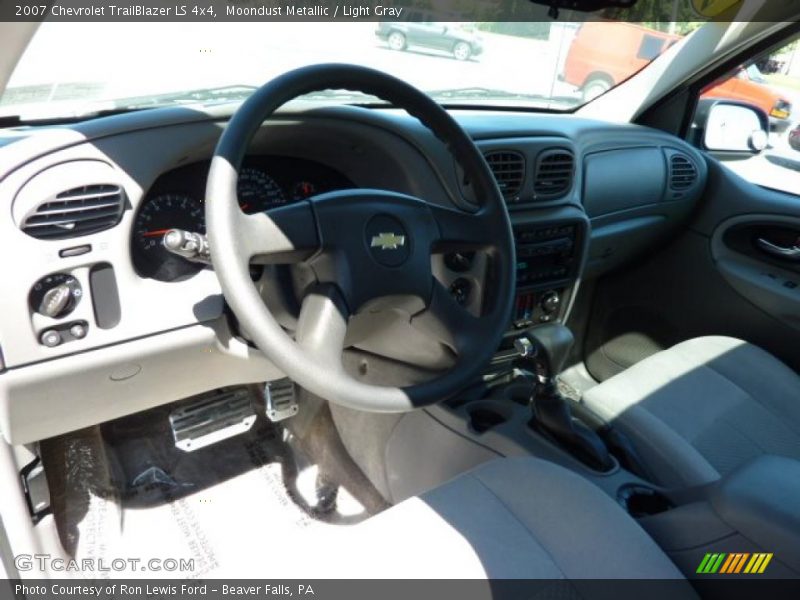 Moondust Metallic / Light Gray 2007 Chevrolet TrailBlazer LS 4x4