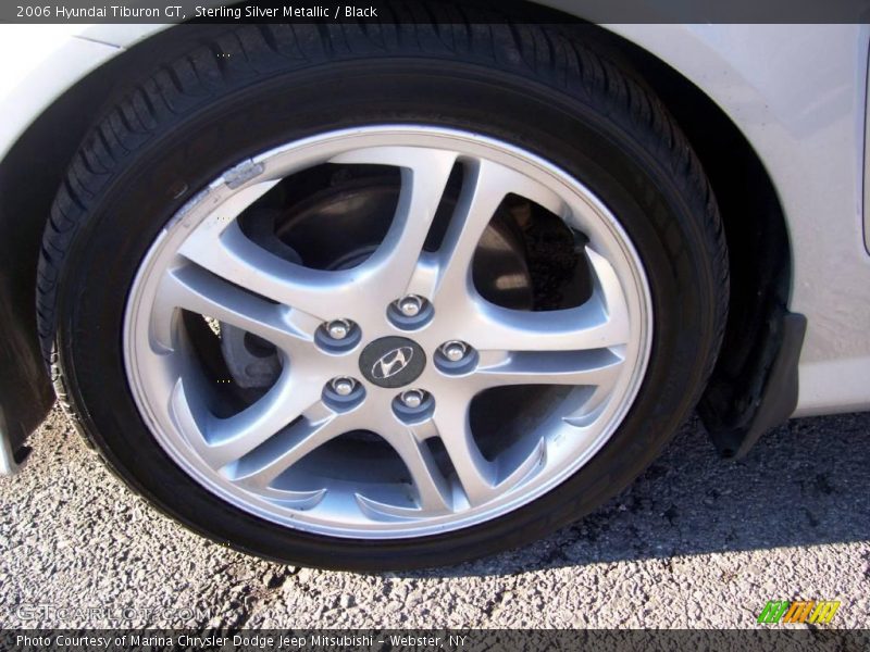 Sterling Silver Metallic / Black 2006 Hyundai Tiburon GT