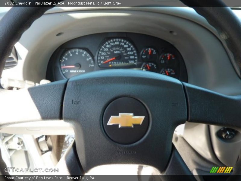 Moondust Metallic / Light Gray 2007 Chevrolet TrailBlazer LS 4x4