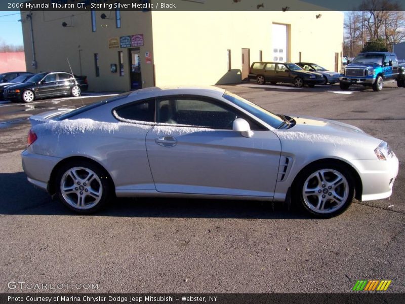 Sterling Silver Metallic / Black 2006 Hyundai Tiburon GT