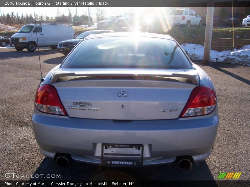 Sterling Silver Metallic / Black 2006 Hyundai Tiburon GT