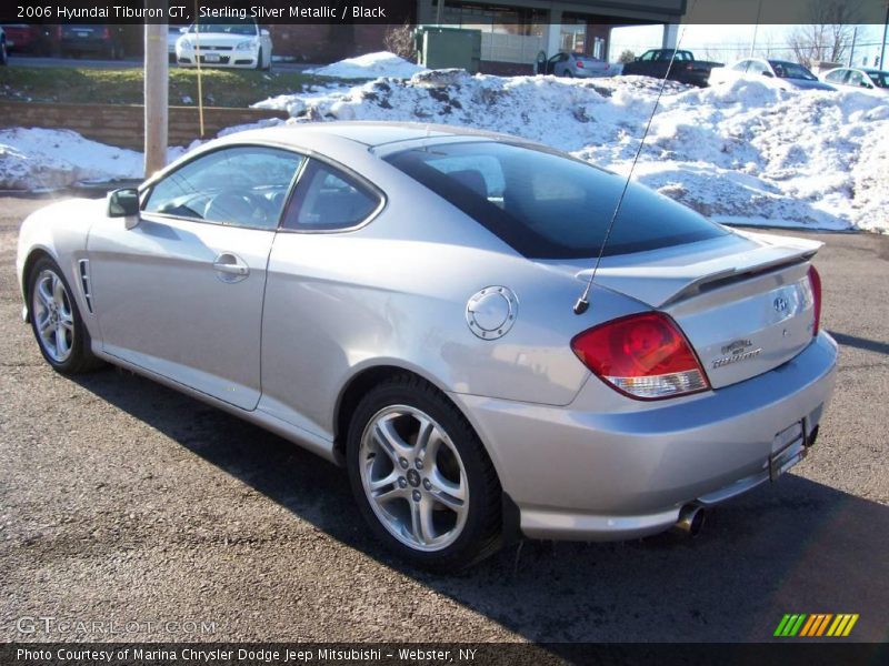 Sterling Silver Metallic / Black 2006 Hyundai Tiburon GT