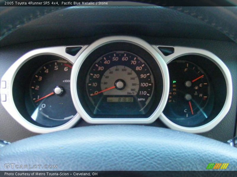 Pacific Blue Metallic / Stone 2005 Toyota 4Runner SR5 4x4