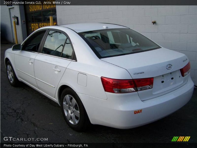 Arctic White / Gray 2007 Hyundai Sonata GLS