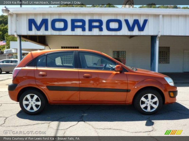 Sunset Orange / Gray 2009 Kia Rio Rio5 LX Hatchback