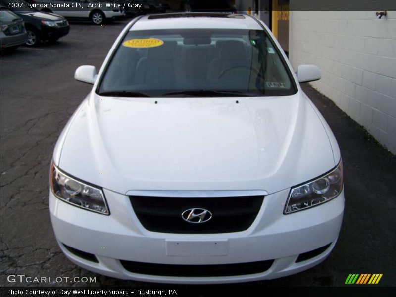 Arctic White / Gray 2007 Hyundai Sonata GLS