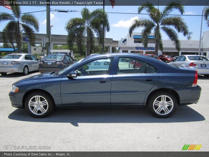 Barents Blue Metallic / Taupe/Light Taupe 2007 Volvo S60 2.5T