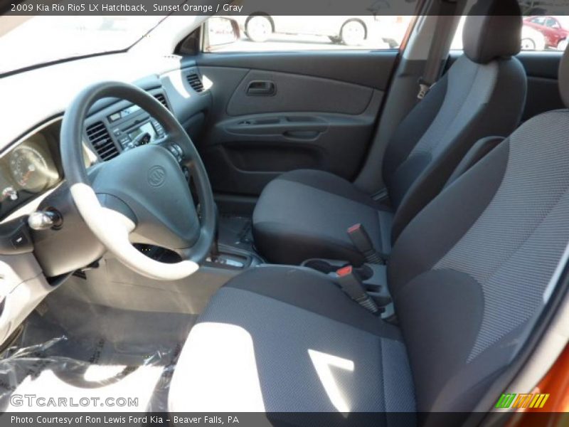 Sunset Orange / Gray 2009 Kia Rio Rio5 LX Hatchback