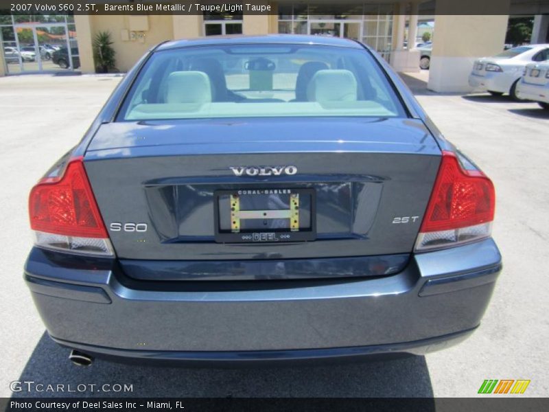 Barents Blue Metallic / Taupe/Light Taupe 2007 Volvo S60 2.5T